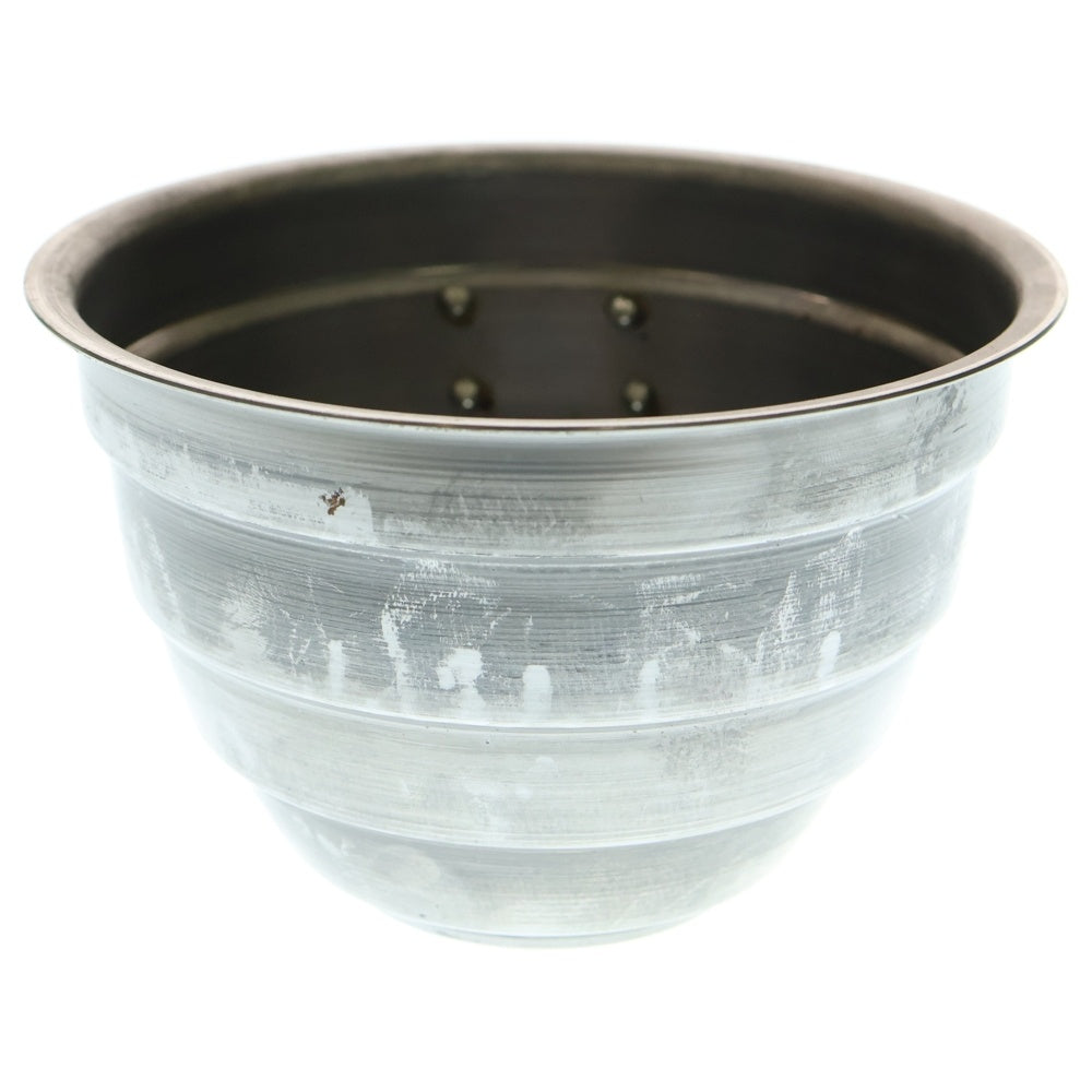 m&m(エムアンドエム) ×MASSES POT TYPE 4 - TERMIT STEEL / MEDIUM マシス ターミット 鉄鉢 ポット シルバー