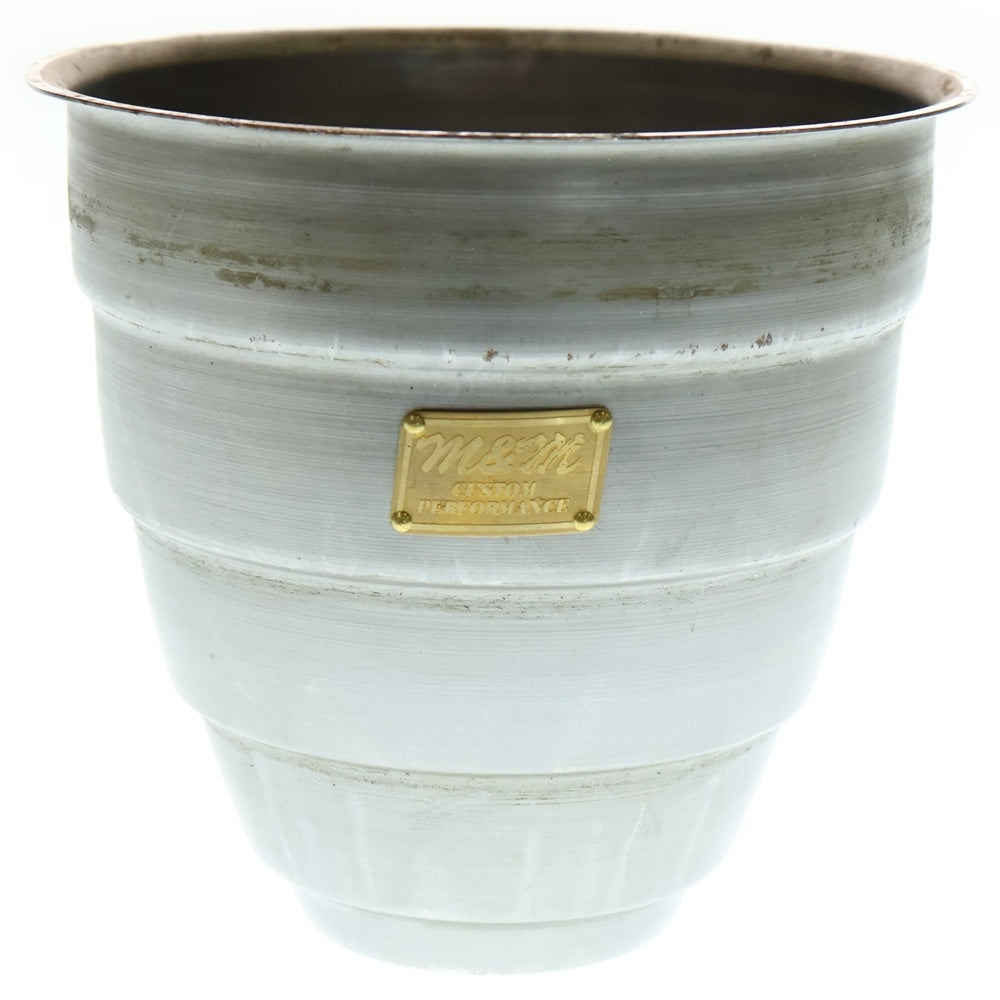 m&m(エムアンドエム) ×MASSES POT TYPE 1 - Chrysails STEEL / MEDIUM マシス クリサリス 鉄鉢 ポット シルバー