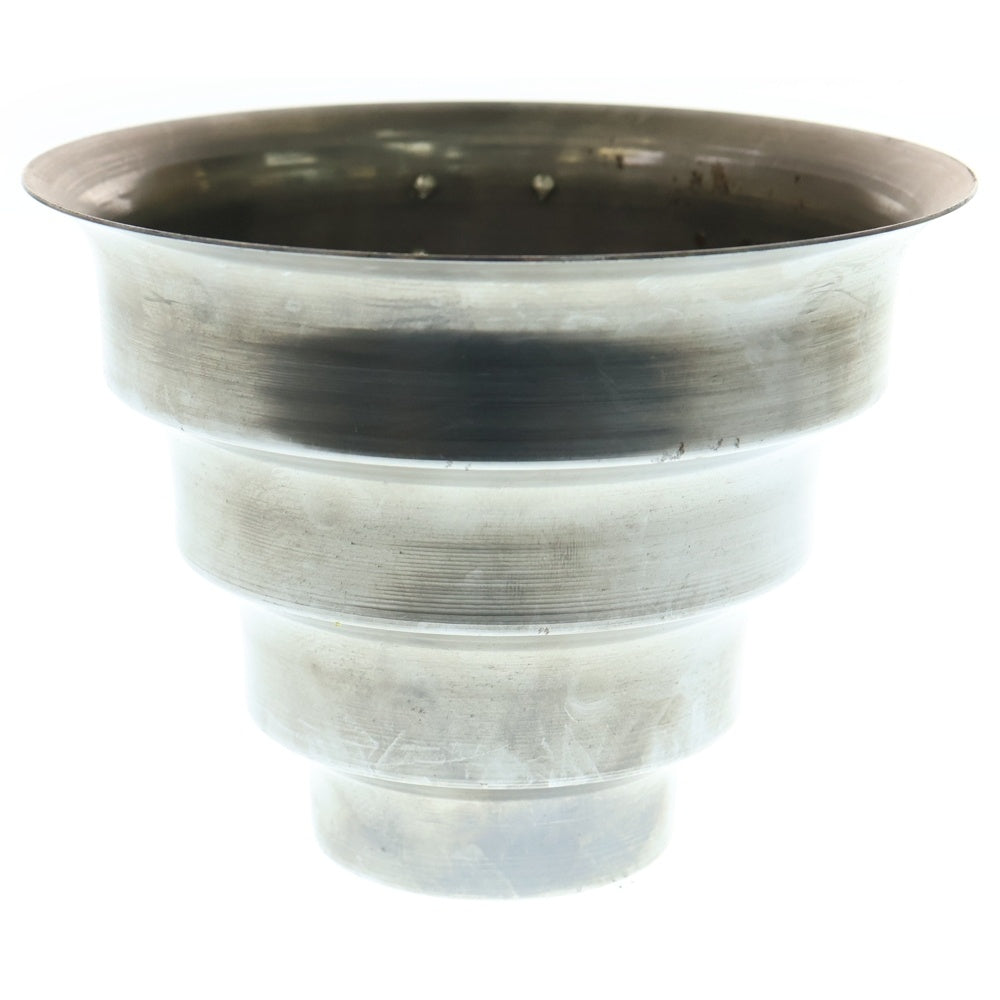 m&m(エムアンドエム) ×MASSES POT TYPE 8 - CLIFF STEEL / MEDIUM マシス クリフ 鉄鉢 ポット シルバー