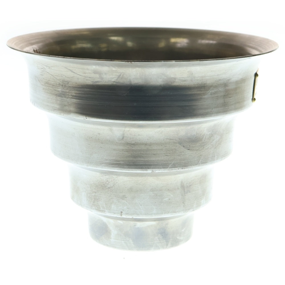 m&m(エムアンドエム) ×MASSES POT TYPE 8 - CLIFF STEEL / MEDIUM マシス クリフ 鉄鉢 ポット シルバー