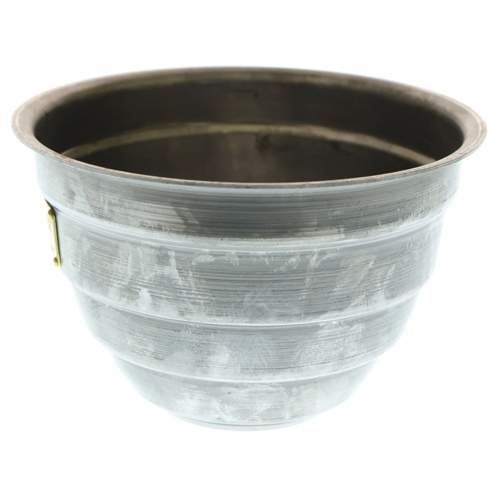 m&m(エムアンドエム) ×MASSES POT TYPE 4 - TERMIT STEEL / MEDIUM マシス ターミット 鉄鉢 ポット シルバー