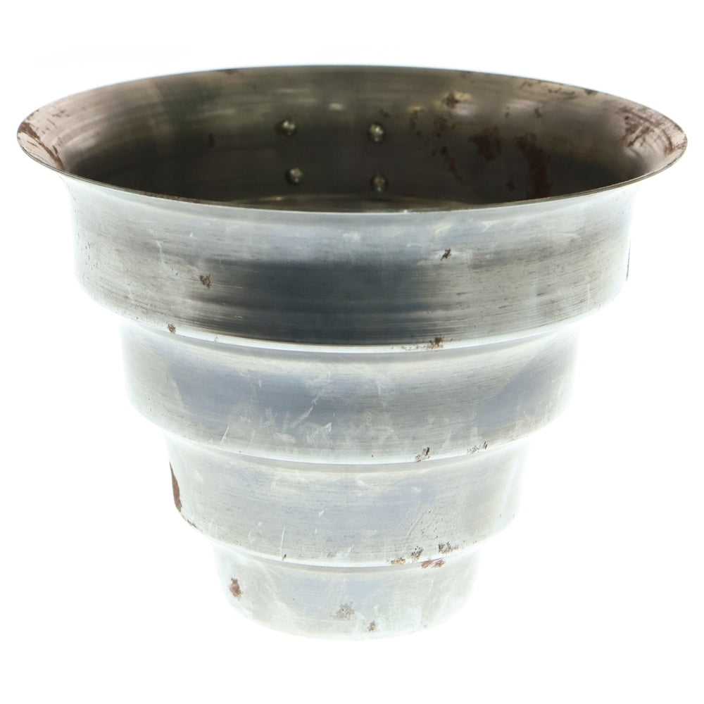 m&m(エムアンドエム) ×MASSES POT TYPE 8 - CLIFF STEEL / MEDIUM マシス クリフ 鉄鉢 ポット シルバー