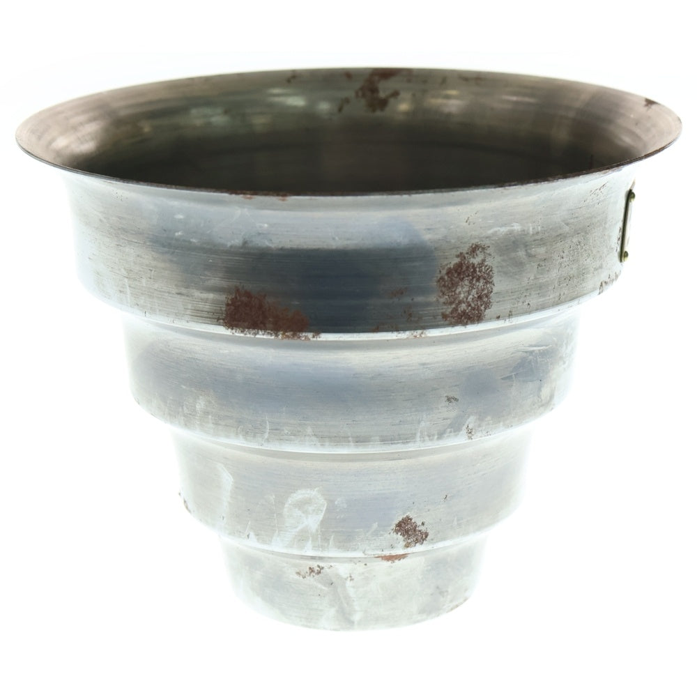 m&m(エムアンドエム) ×MASSES POT TYPE 8 - CLIFF STEEL / MEDIUM マシス クリフ 鉄鉢 ポット シルバー