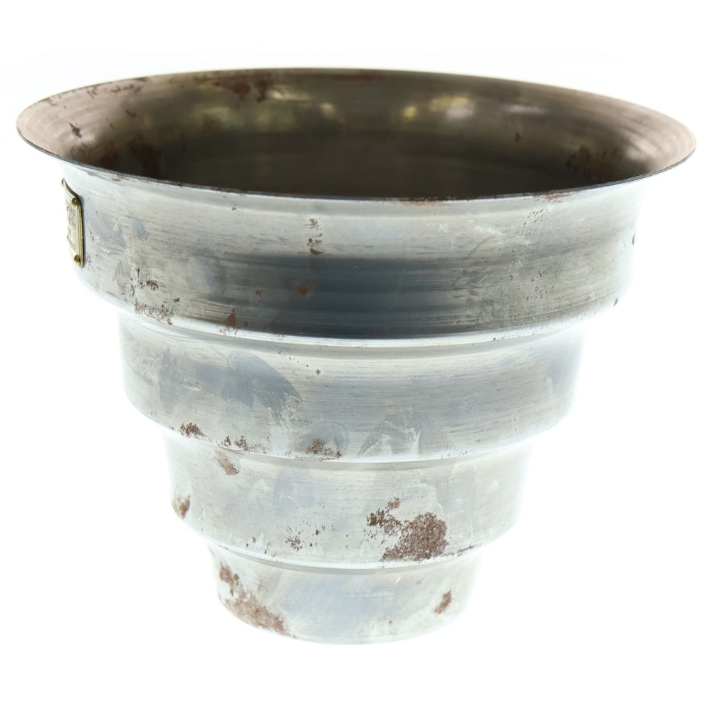 m&m(エムアンドエム) ×MASSES POT TYPE 8 - CLIFF STEEL / MEDIUM マシス クリフ 鉄鉢 ポット シルバー