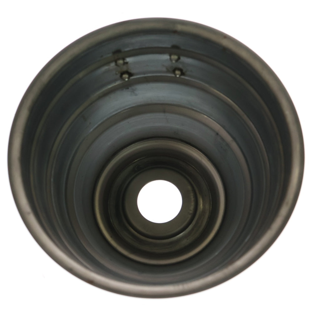 m&m(エムアンドエム) ×MASSES POT TYPE 4 - TERMIT STEEL / MEDIUM マシス ターミット 鉄鉢 ポット シルバー