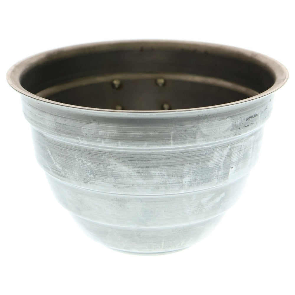 m&m(エムアンドエム) ×MASSES POT TYPE 4 - TERMIT STEEL / MEDIUM マシス ターミット 鉄鉢 ポット シルバー