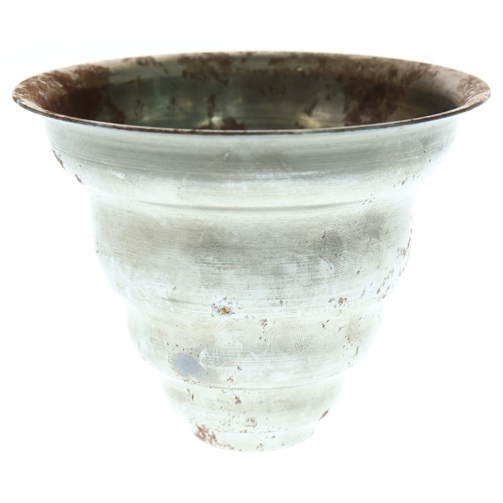 m&m(エムアンドエム) ×MASSES POT TYPE 6 - Bibendum STEEL / SMALL マシス ビバンダム 鉄鉢 ポット シルバー