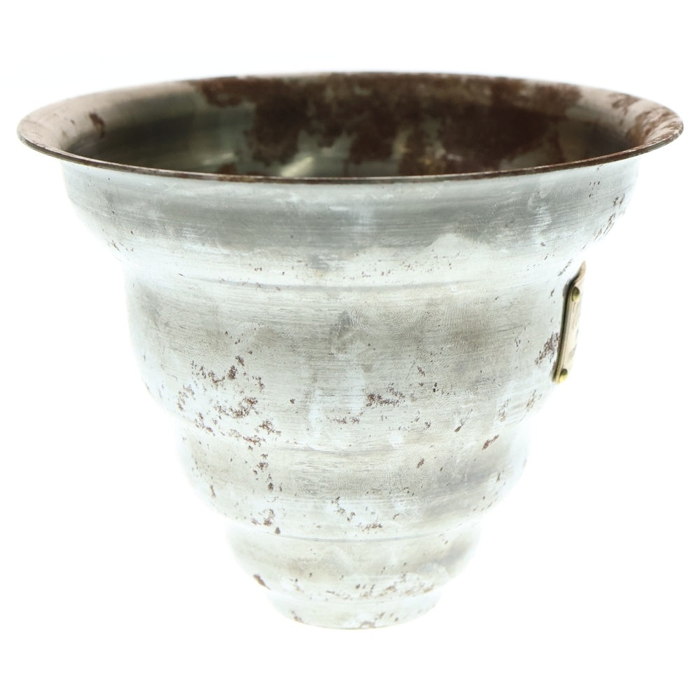 m&m(エムアンドエム) ×MASSES POT TYPE 6 - Bibendum STEEL / SMALL マシス ビバンダム 鉄鉢 ポット シルバー