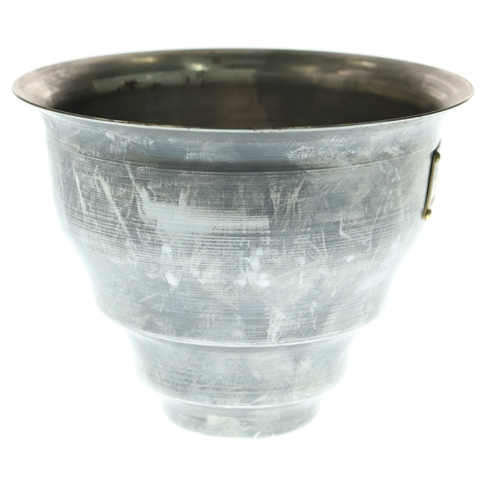 m&m(エムアンドエム) ×MASSES POT TYPE 5 - Conch STEEL / SMALL マシス コンク 鉄鉢 ポット シルバー