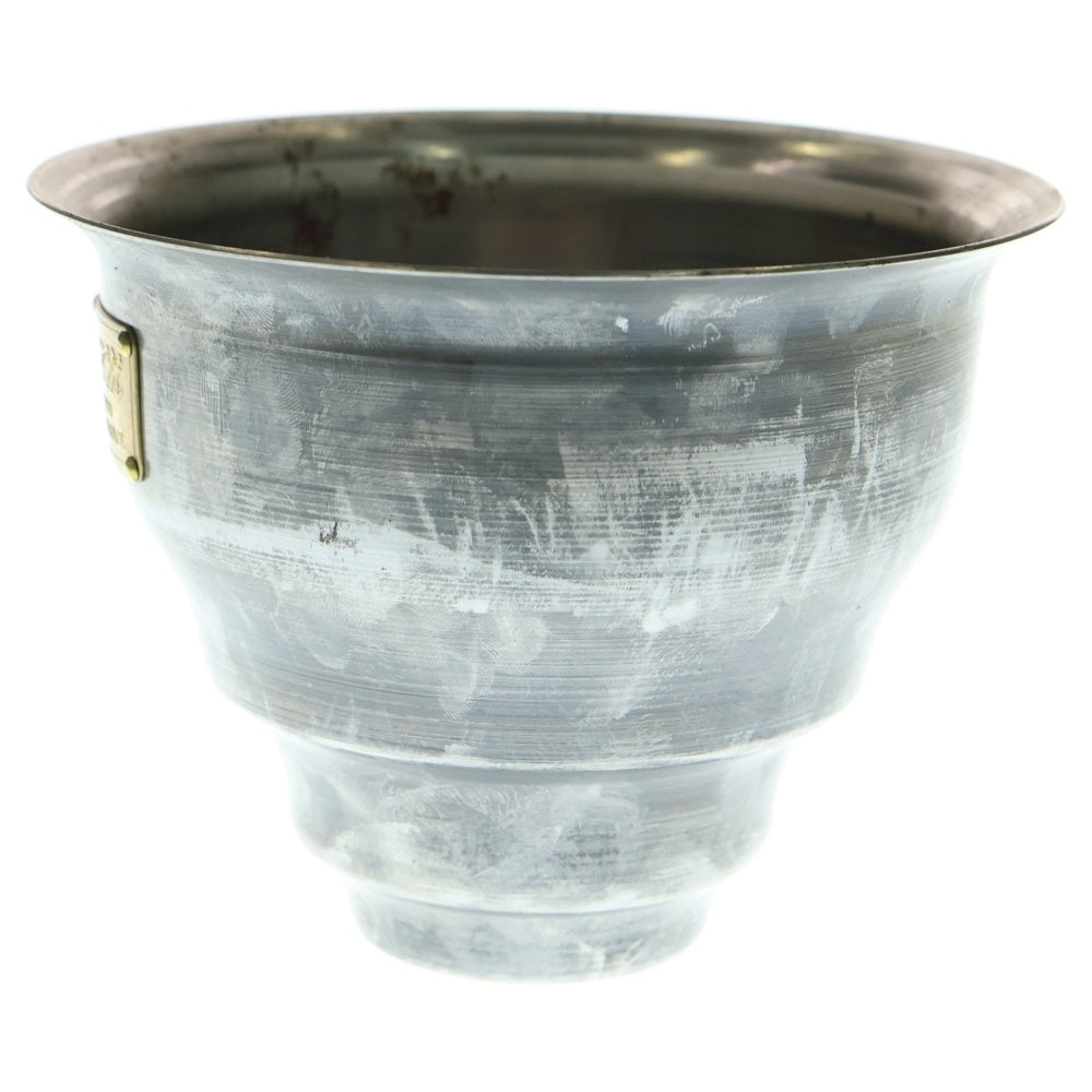 m&m(エムアンドエム) ×MASSES POT TYPE 5 - Conch STEEL / SMALL マシス コンク 鉄鉢 ポット シルバー