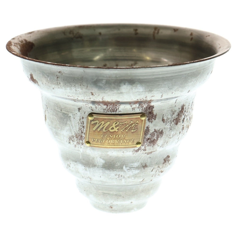 m&m(エムアンドエム) ×MASSES POT TYPE 6 - Bibendum STEEL / SMALL マシス ビバンダム 鉄鉢 ポット シルバー