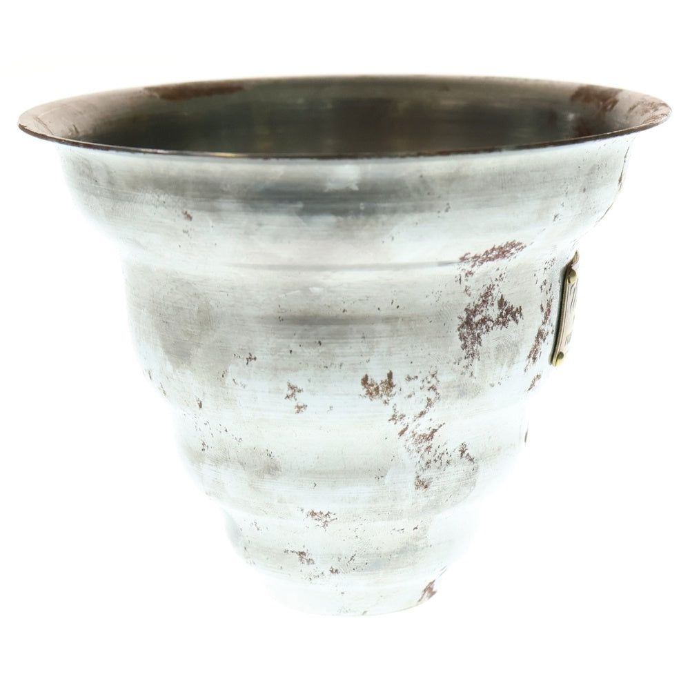 m&m(エムアンドエム) ×MASSES POT TYPE 6 - Bibendum STEEL / SMALL マシス ビバンダム 鉄鉢 ポット シルバー