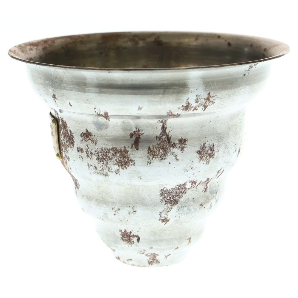 m&m(エムアンドエム) ×MASSES POT TYPE 6 - Bibendum STEEL / SMALL マシス ビバンダム 鉄鉢 ポット シルバー