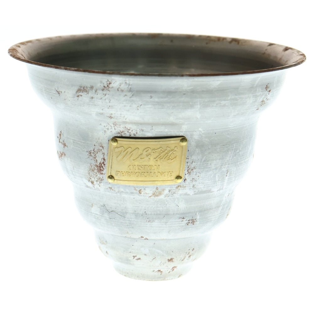 m&m(エムアンドエム) ×MASSES POT TYPE 6 - Bibendum STEEL / SMALL マシス ビバンダム 鉄鉢 ポット シルバー