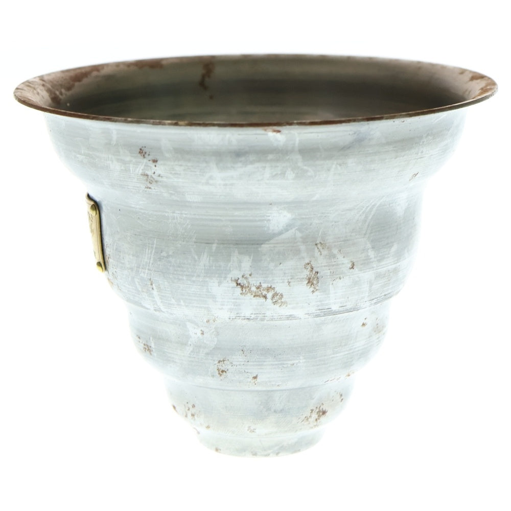 m&m(エムアンドエム) ×MASSES POT TYPE 6 - Bibendum STEEL / SMALL マシス ビバンダム 鉄鉢 ポット シルバー