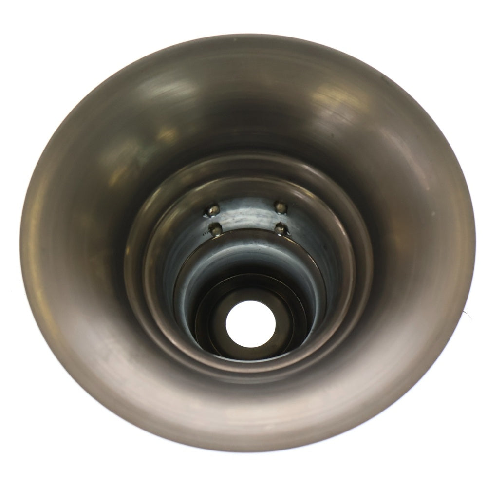 m&m(エムアンドエム) ×MASSES POT TYPE 2 - Shade STEEL / SMALL マシス シェード 鉄鉢 ポット シルバー