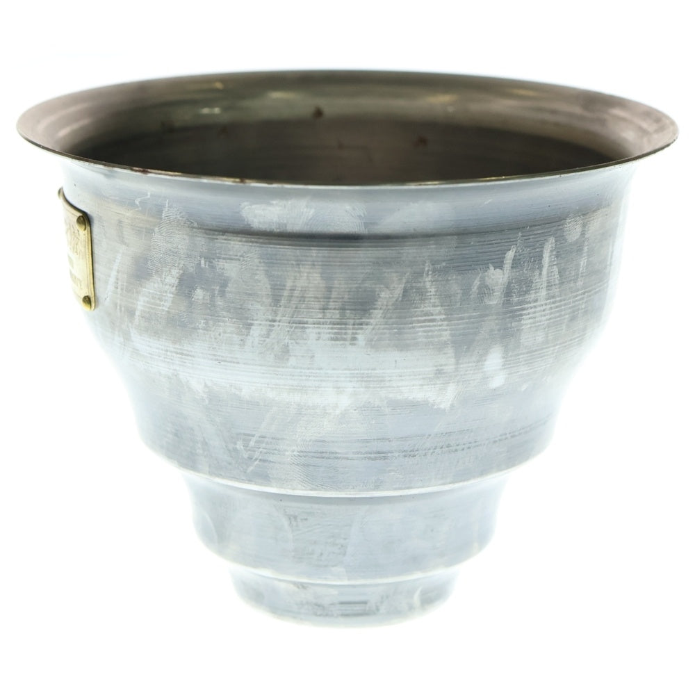 m&m(エムアンドエム) ×MASSES POT TYPE 5 - Conch STEEL / SMALL マシス コンク 鉄鉢 ポット シルバー