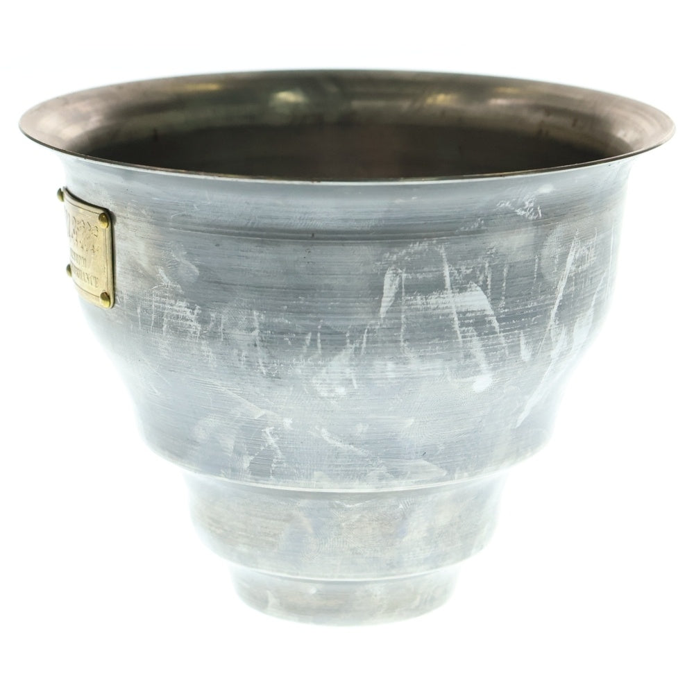 m&m(エムアンドエム) ×MASSES POT TYPE 5 - Conch STEEL / SMALL マシス コンク 鉄鉢 ポット シルバー