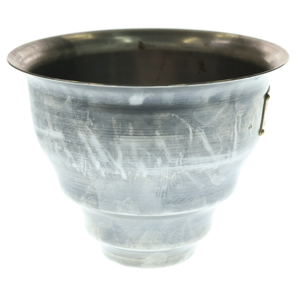 m&m(エムアンドエム) ×MASSES POT TYPE 5 - Conch STEEL / SMALL マシス コンク 鉄鉢 ポット シルバー