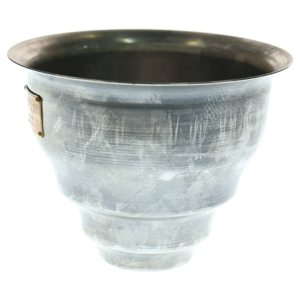 m&m(エムアンドエム) ×MASSES POT TYPE 5 - Conch STEEL / SMALL マシス コンク 鉄鉢 ポット シルバー