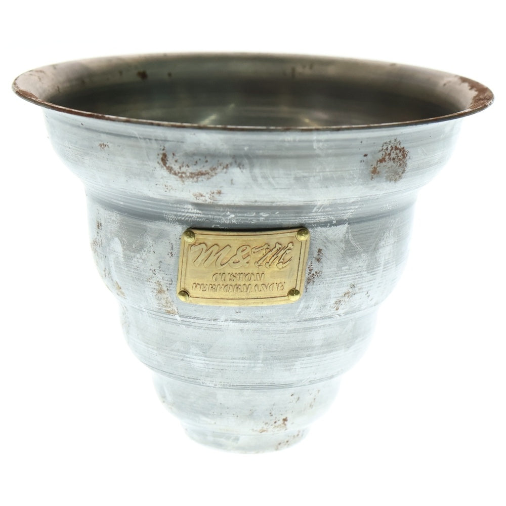 m&m(エムアンドエム) ×MASSES POT TYPE 6 - Bibendum STEEL / SMALL マシス ビバンダム 鉄鉢 ポット シルバー