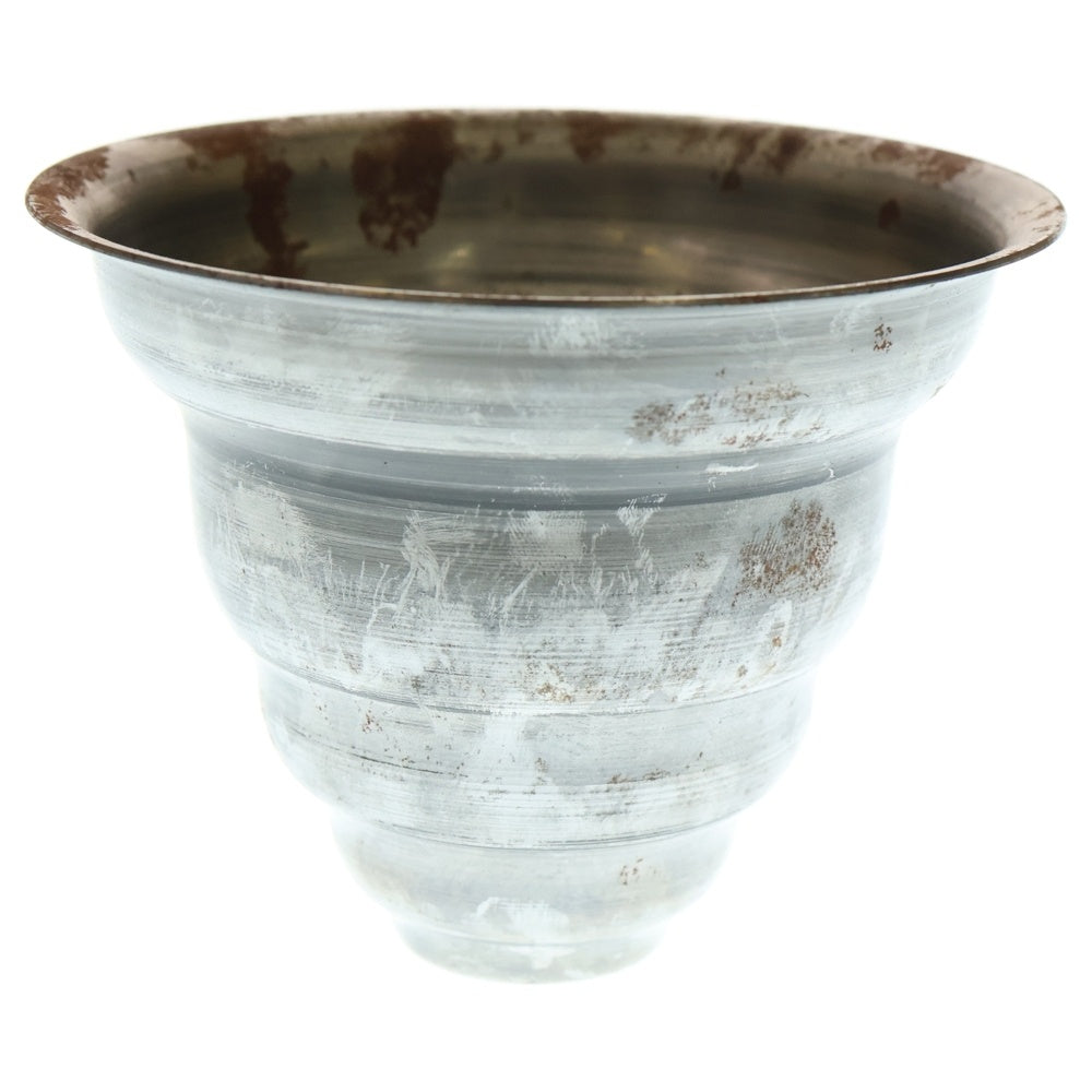 m&m(エムアンドエム) ×MASSES POT TYPE 6 - Bibendum STEEL / SMALL マシス ビバンダム 鉄鉢 ポット シルバー