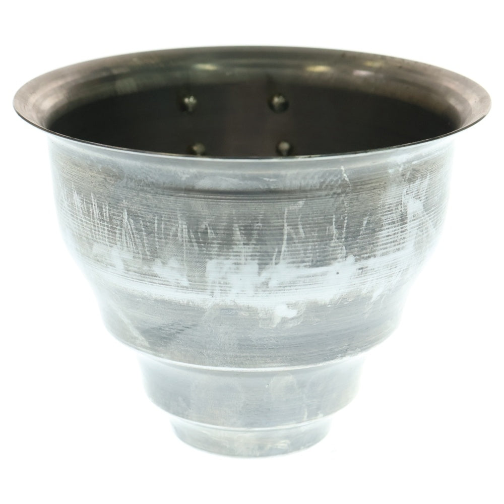 m&m(エムアンドエム) ×MASSES POT TYPE 5 - Conch STEEL / SMALL マシス コンク 鉄鉢 ポット シルバー