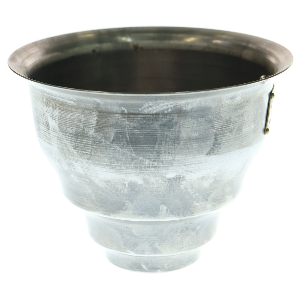 m&m(エムアンドエム) ×MASSES POT TYPE 5 - Conch STEEL / SMALL マシス コンク 鉄鉢 ポット シルバー