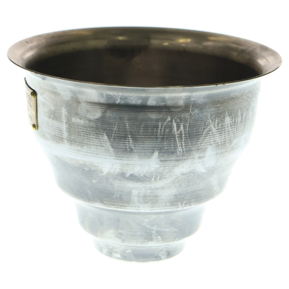 m&m(エムアンドエム) ×MASSES POT TYPE 5 - Conch STEEL / SMALL マシス コンク 鉄鉢 ポット シルバー