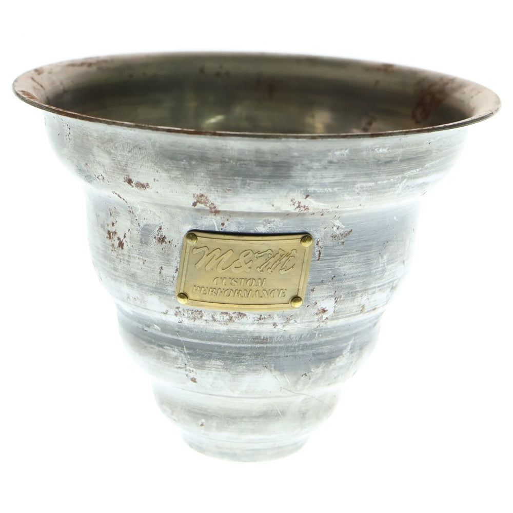 m&m(エムアンドエム) ×MASSES POT TYPE 6 - Bibendum STEEL / SMALL マシス ビバンダム 鉄鉢 ポット シルバー