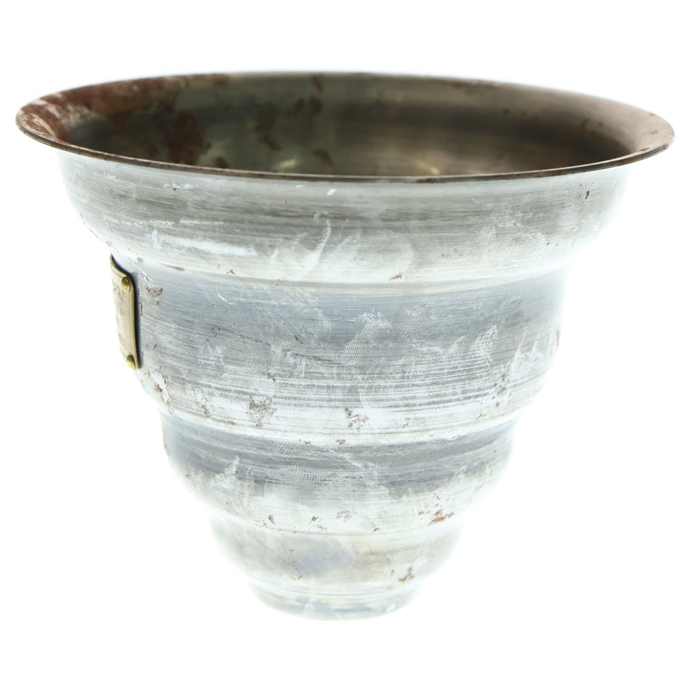 m&m(エムアンドエム) ×MASSES POT TYPE 6 - Bibendum STEEL / SMALL マシス ビバンダム 鉄鉢 ポット シルバー