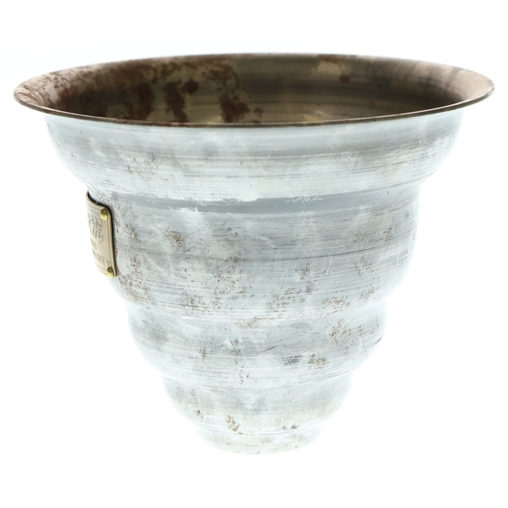 m&m(エムアンドエム) ×MASSES POT TYPE 6 - Bibendum STEEL / SMALL マシス ビバンダム 鉄鉢 ポット シルバー