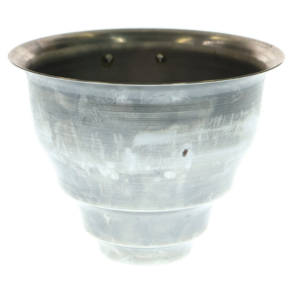 m&m(エムアンドエム) ×MASSES POT TYPE 5 - Conch STEEL / SMALL マシス コンク 鉄鉢 ポット シルバー