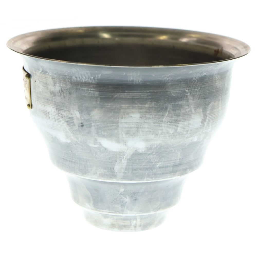 m&m(エムアンドエム) ×MASSES POT TYPE 5 - Conch STEEL / SMALL マシス コンク 鉄鉢 ポット シルバー