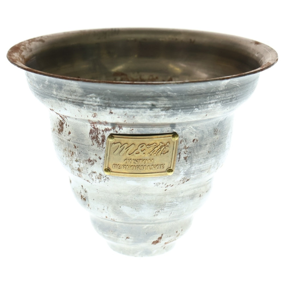 m&m(エムアンドエム) ×MASSES POT TYPE 6 - Bibendum STEEL / SMALL マシス ビバンダム 鉄鉢 ポット シルバー