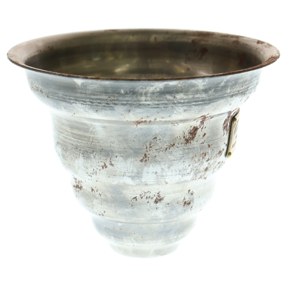 m&m(エムアンドエム) ×MASSES POT TYPE 6 - Bibendum STEEL / SMALL マシス ビバンダム 鉄鉢 ポット シルバー