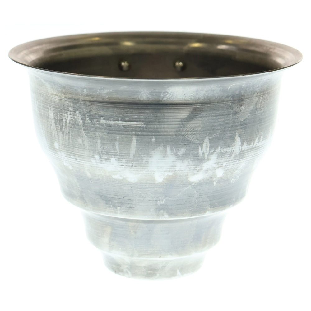 m&m(エムアンドエム) ×MASSES POT TYPE 5 - Conch STEEL / SMALL マシス コンク 鉄鉢 ポット シルバー