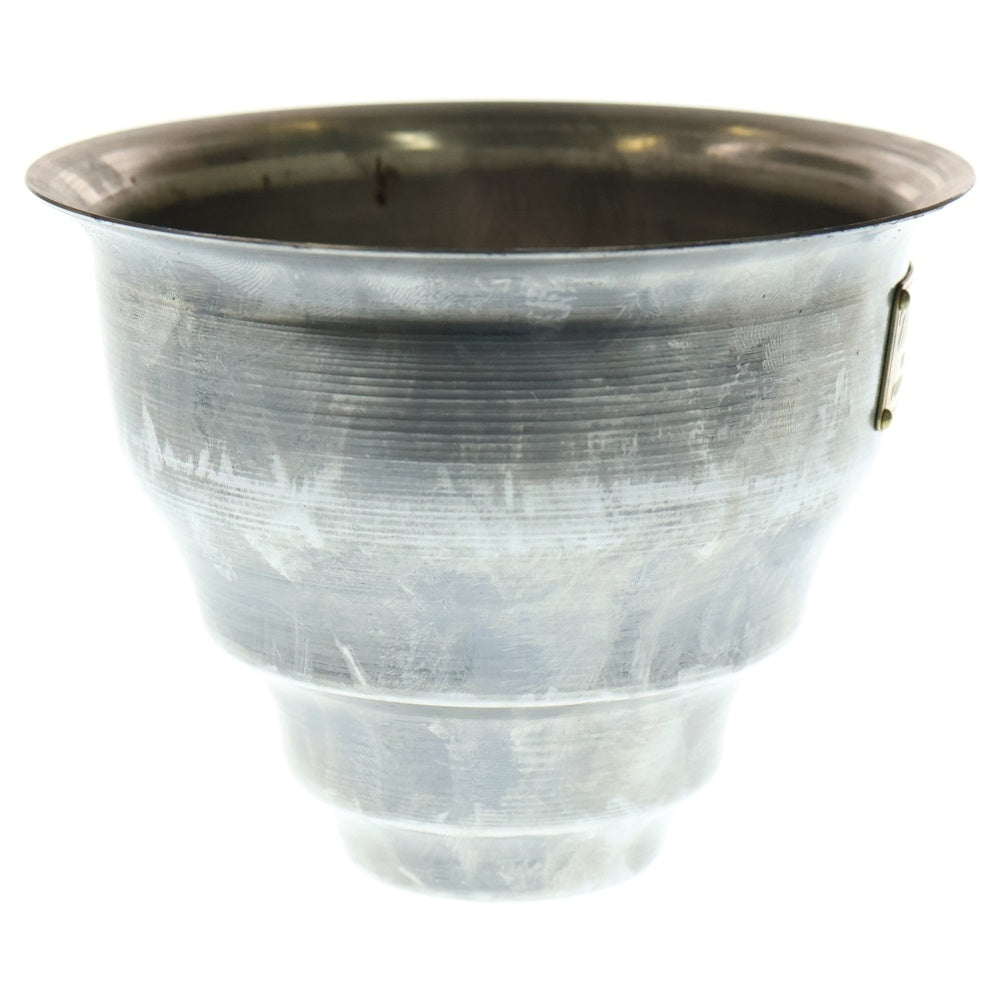 m&m(エムアンドエム) ×MASSES POT TYPE 5 - Conch STEEL / SMALL マシス コンク 鉄鉢 ポット シルバー