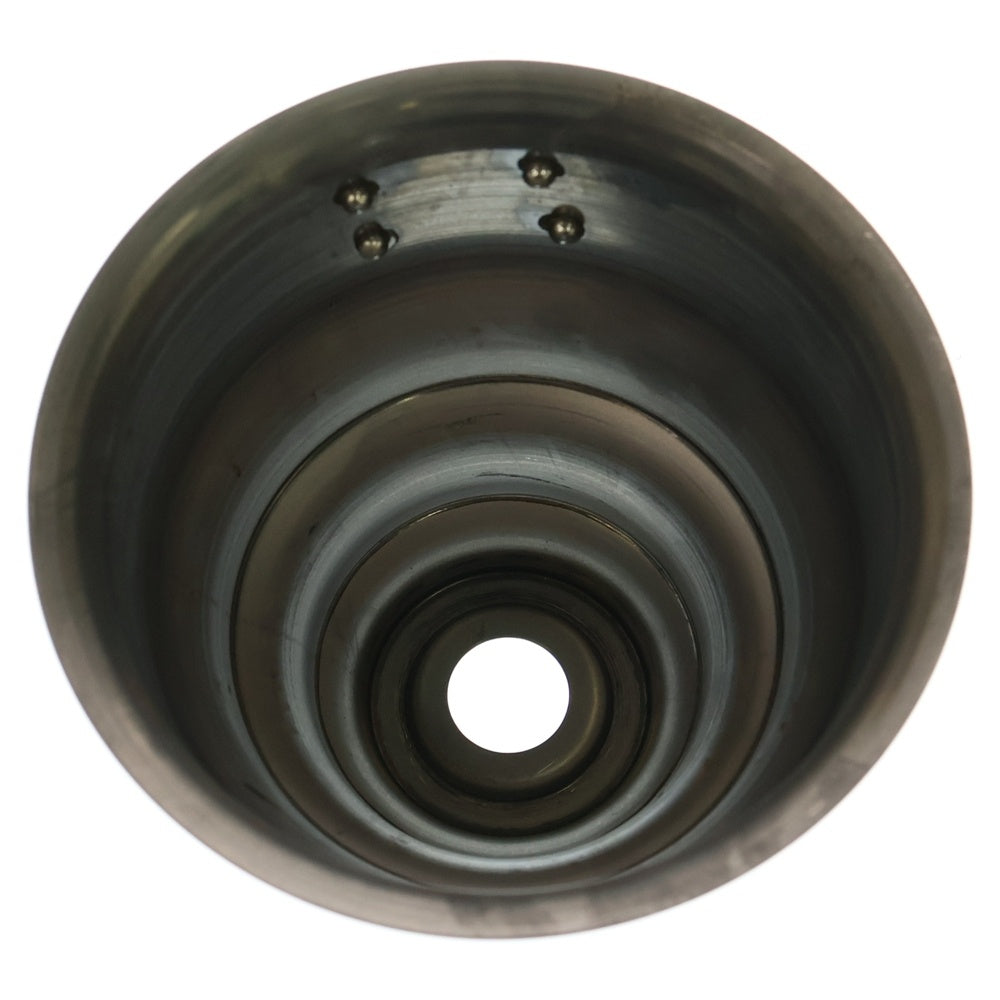 m&m(エムアンドエム) ×MASSES POT TYPE 5 - Conch STEEL / SMALL マシス コンク 鉄鉢 ポット シルバー