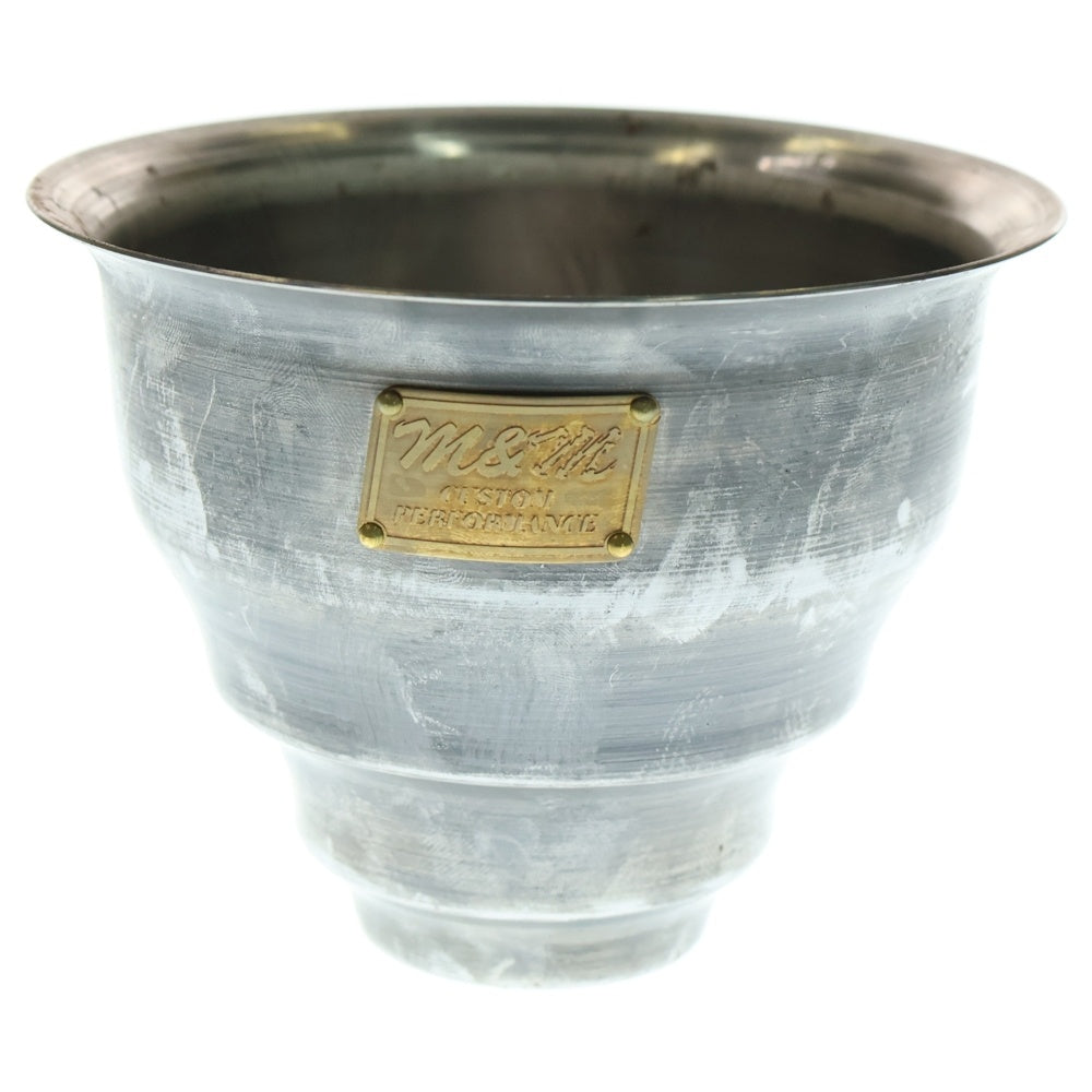 m&m(エムアンドエム) ×MASSES POT TYPE 5 - Conch STEEL / SMALL マシス コンク 鉄鉢 ポット シルバー