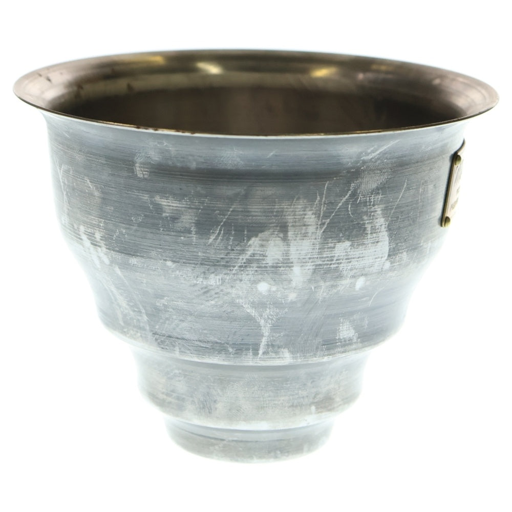 m&m(エムアンドエム) ×MASSES POT TYPE 5 - Conch STEEL / SMALL マシス コンク 鉄鉢 ポット シルバー