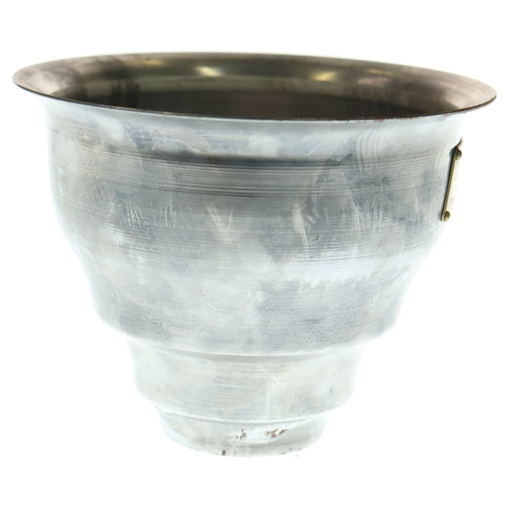 m&m(エムアンドエム) ×MASSES POT TYPE 5 - Conch STEEL / SMALL マシス コンク 鉄鉢 ポット シルバー