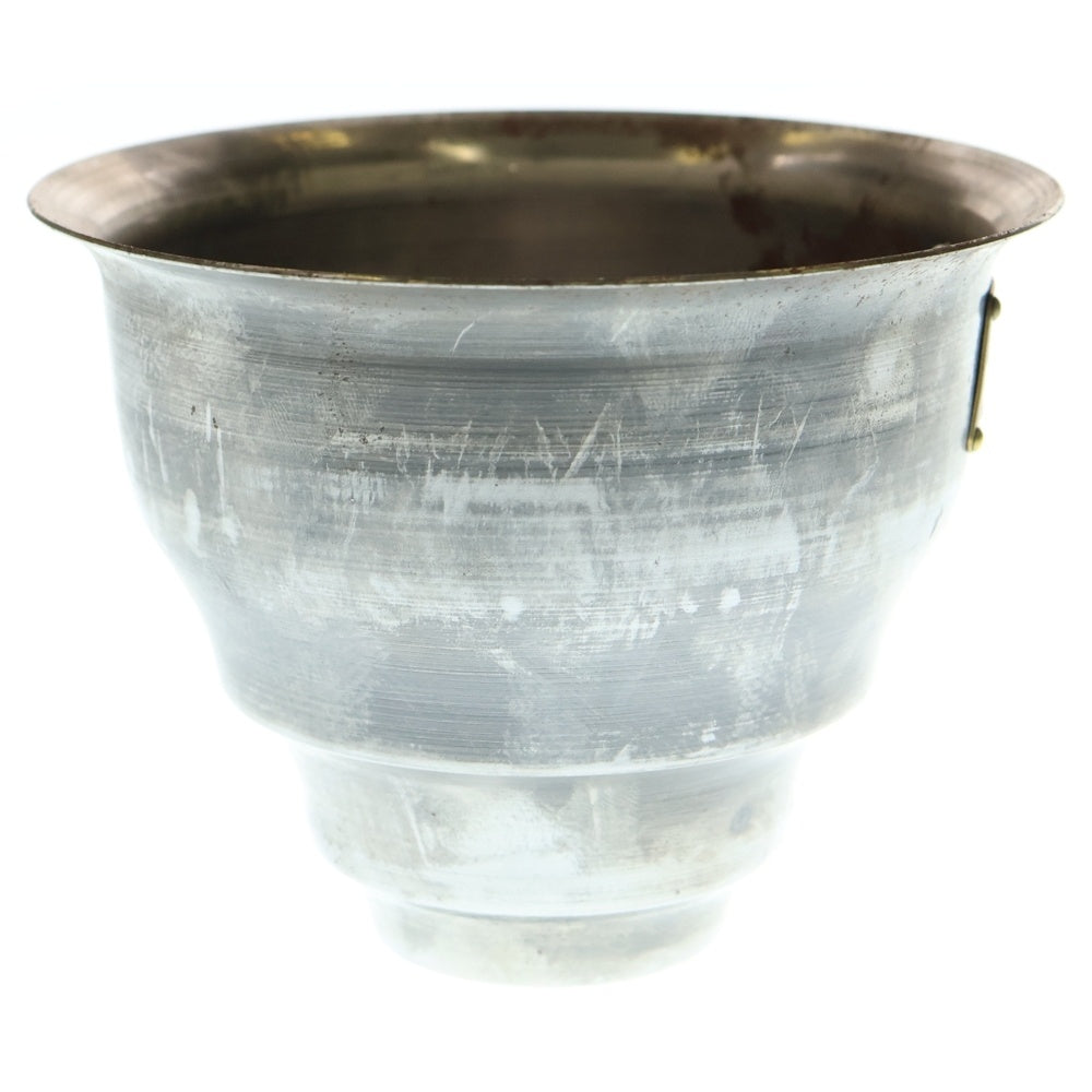 m&m(エムアンドエム) ×MASSES POT TYPE 5 - Conch STEEL / SMALL マシス コンク 鉄鉢 ポット シルバー