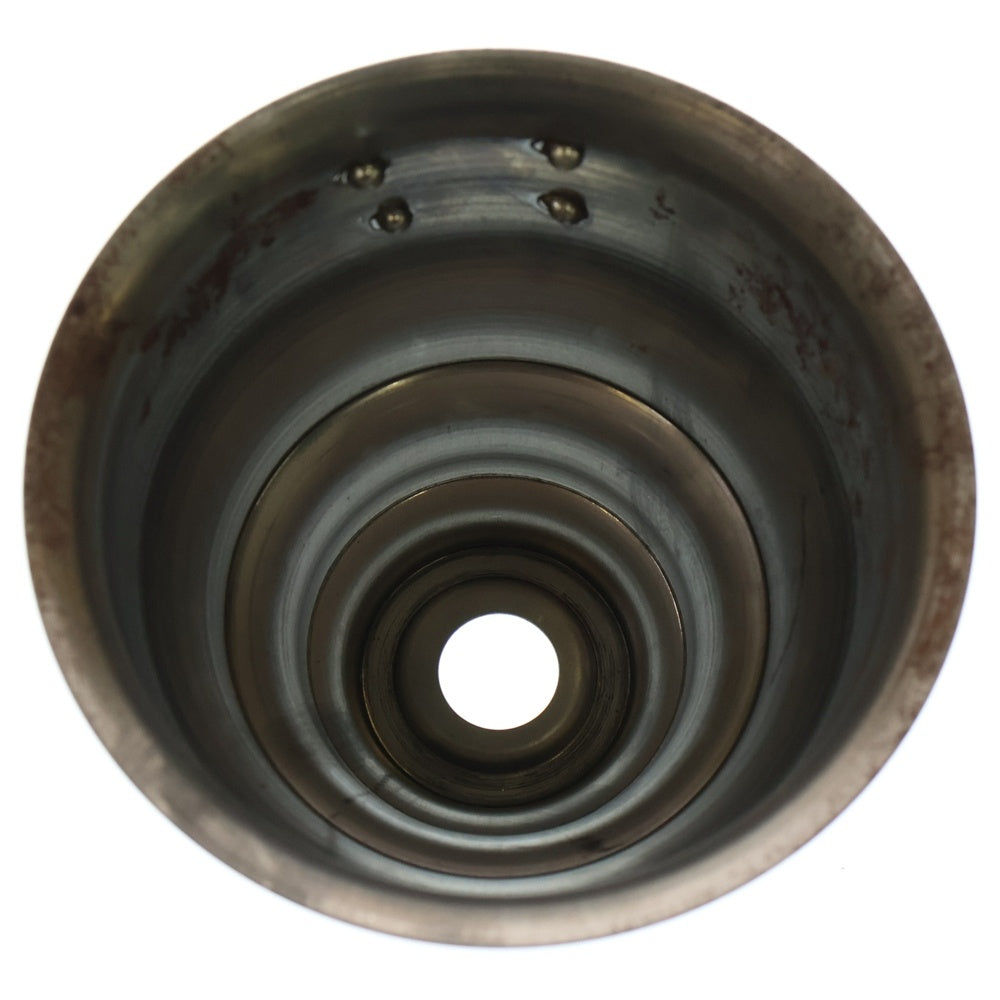 m&m(エムアンドエム) ×MASSES POT TYPE 5 - Conch STEEL / SMALL マシス コンク 鉄鉢 ポット シルバー