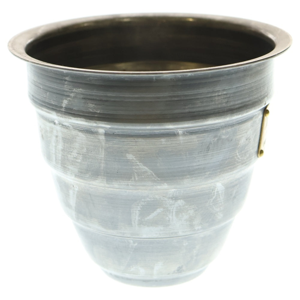 m&m(エムアンドエム) ×MASSES POT TYPE 1 - Chrysails STEEL / SMALL マシス クリサリス 鉄鉢 ポット シルバー