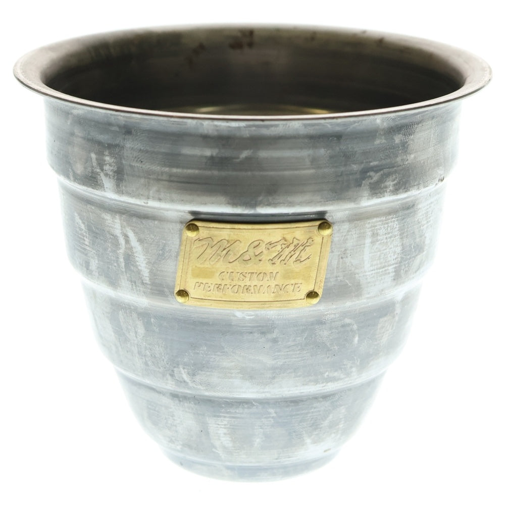 m&m(エムアンドエム) ×MASSES POT TYPE 1 - Chrysails STEEL / SMALL マシス クリサリス 鉄鉢 ポット シルバー