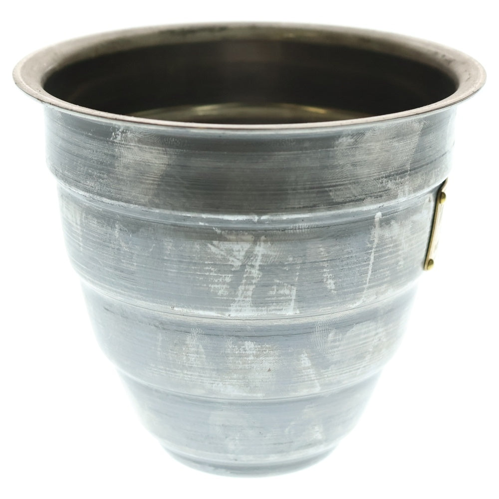 m&m(エムアンドエム) ×MASSES POT TYPE 1 - Chrysails STEEL / SMALL マシス クリサリス 鉄鉢 ポット シルバー