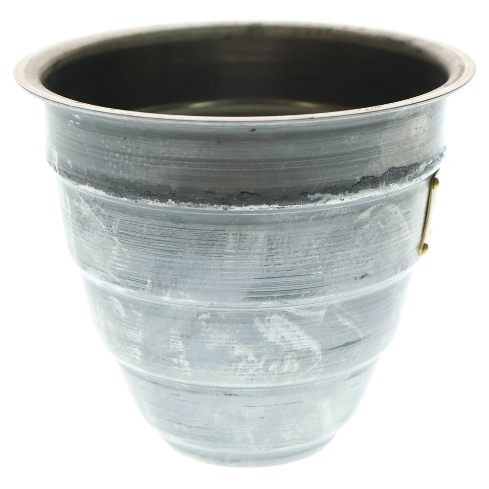 m&m(エムアンドエム) ×MASSES POT TYPE 1 - Chrysails STEEL / SMALL マシス クリサリス 鉄鉢 ポット シルバー