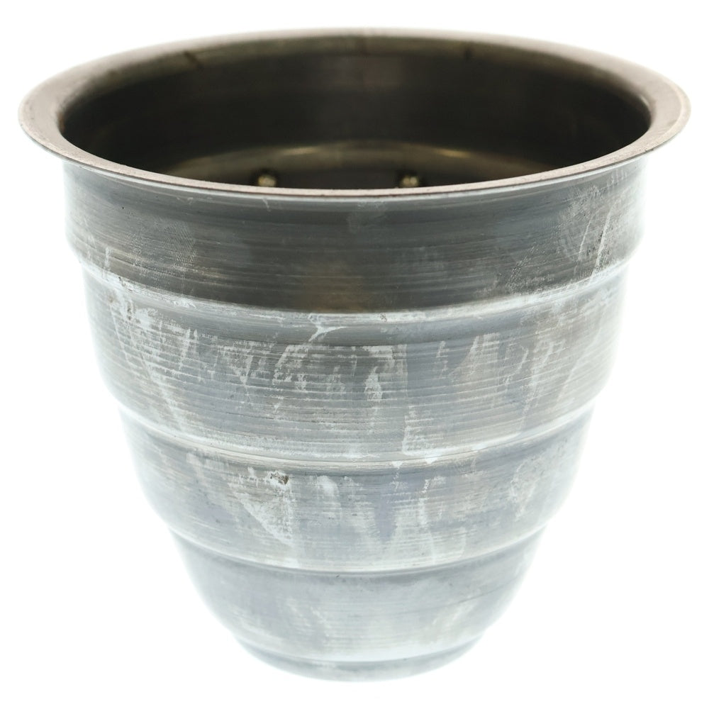 m&m(エムアンドエム) ×MASSES POT TYPE 1 - Chrysails STEEL / SMALL マシス クリサリス 鉄鉢 ポット シルバー
