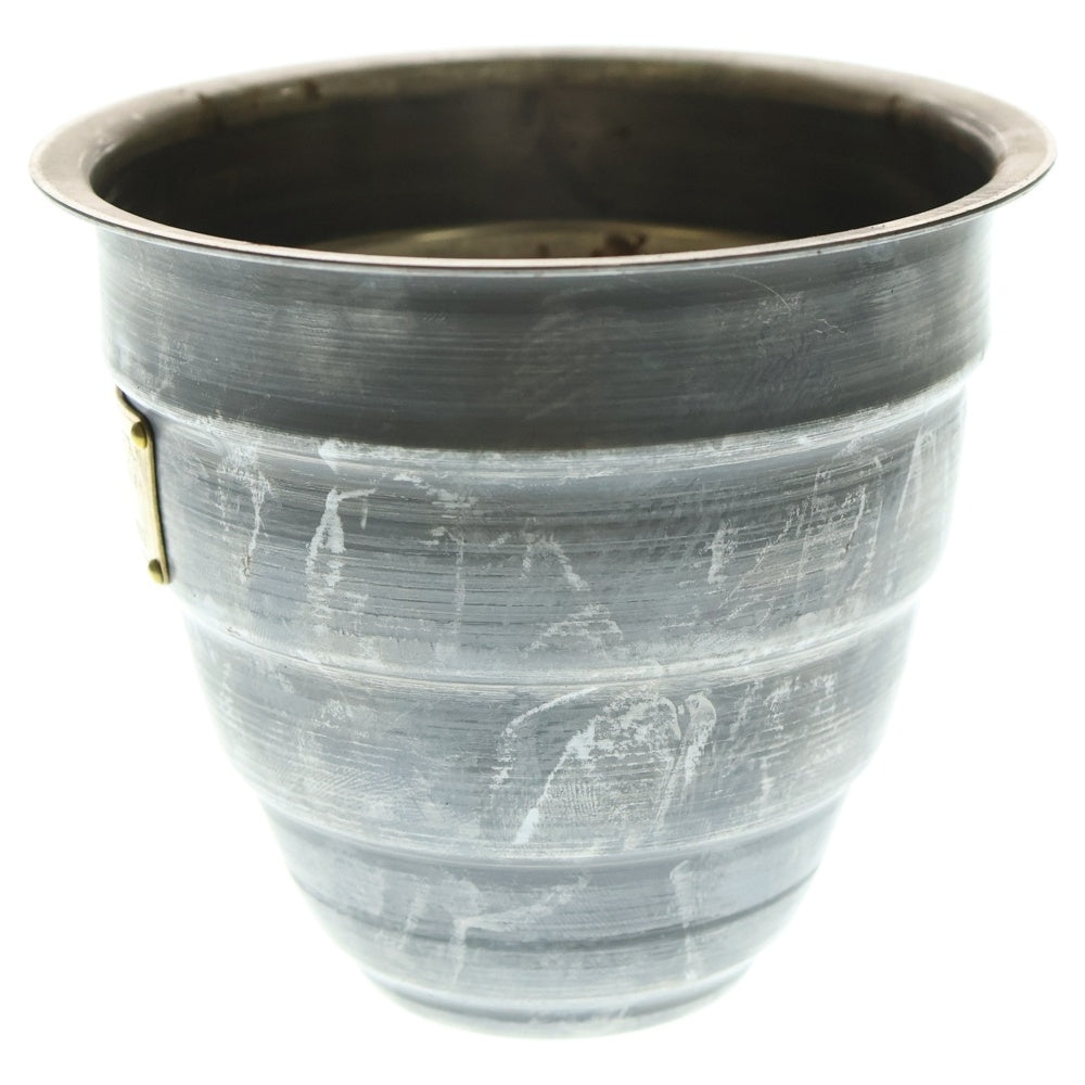 m&m(エムアンドエム) ×MASSES POT TYPE 1 - Chrysails STEEL / SMALL マシス クリサリス 鉄鉢 ポット シルバー